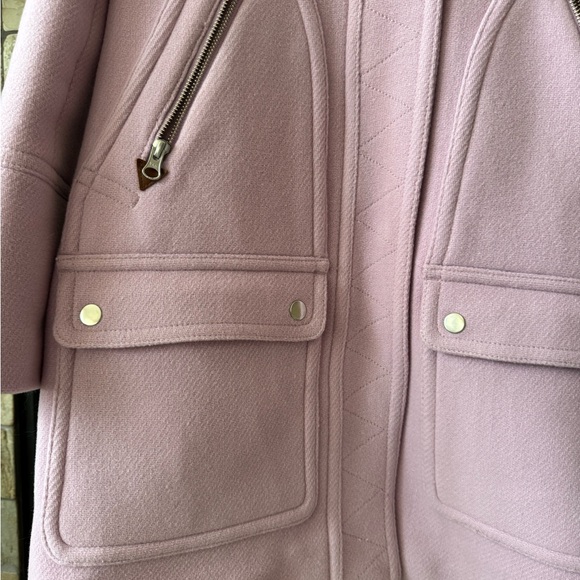 NWOT JCrew Chateau Parka Italian Stadium Cloth Wool Coat Jacket size 0 - Picture 4 of 15